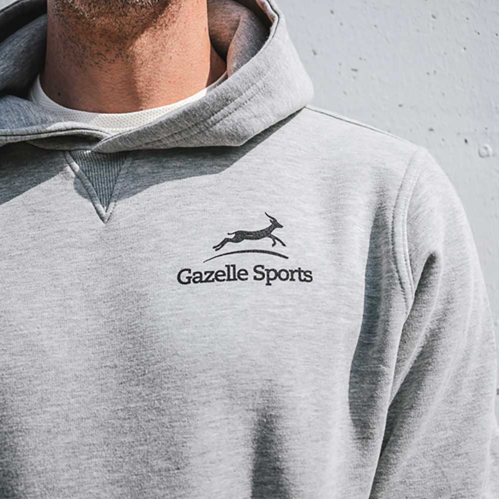 Run With Pride 2025 Poly Cotton Hoodie - Heather Gray