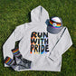 Run With Pride 2025 Poly Cotton Hoodie - Heather Gray