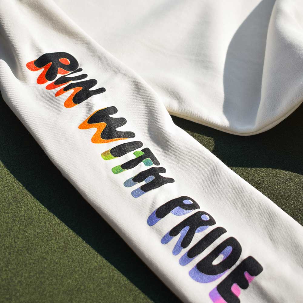 Run With Pride 2025 Poly Cotton Crew - Natural