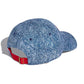 Denim Cap - White/Dark Blue/Powder Red