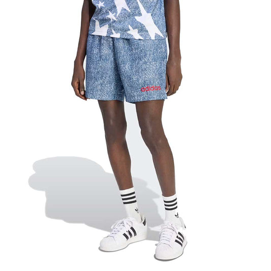 Men's USA Denim Short - White/Dark Blue