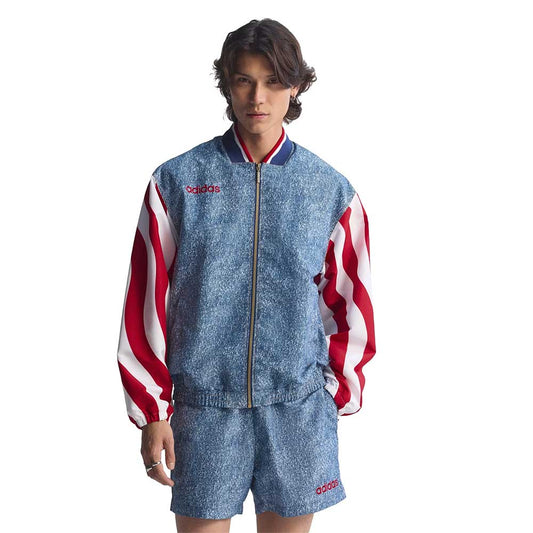 Men's USA Denim Top - White/Dark Blue