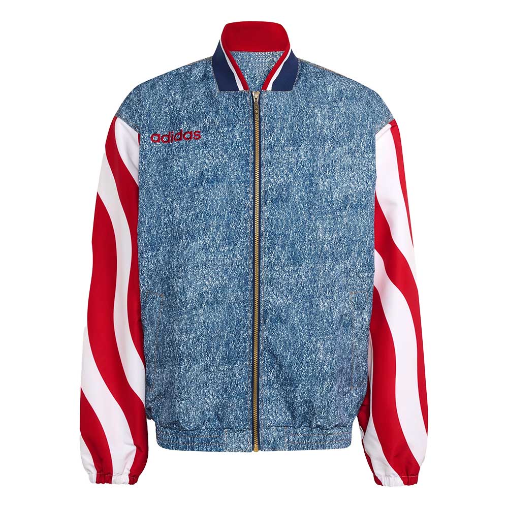 Men's USA Denim Top - White/Dark Blue