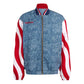 Men's USA Denim Top - White/Dark Blue