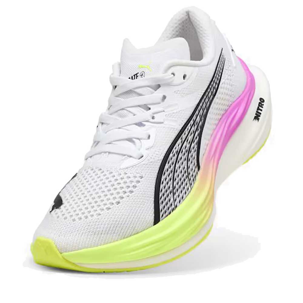 Women's Deviate Nitro 3 Running Shoe - Puma White/Pure Magenta - Regular (B)