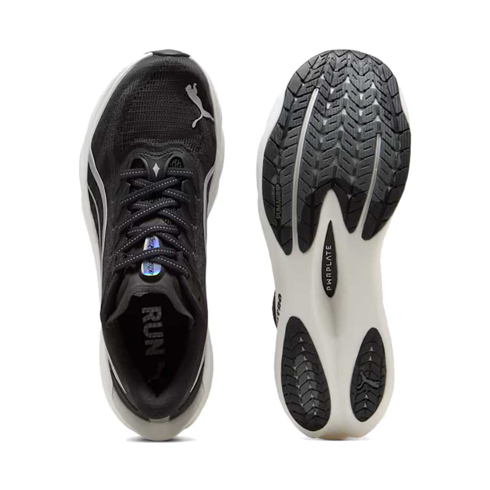Men's Deviate NITRO 4 Running Shoe - Puma Black/Puma White/Puma Silver - Regular (D)