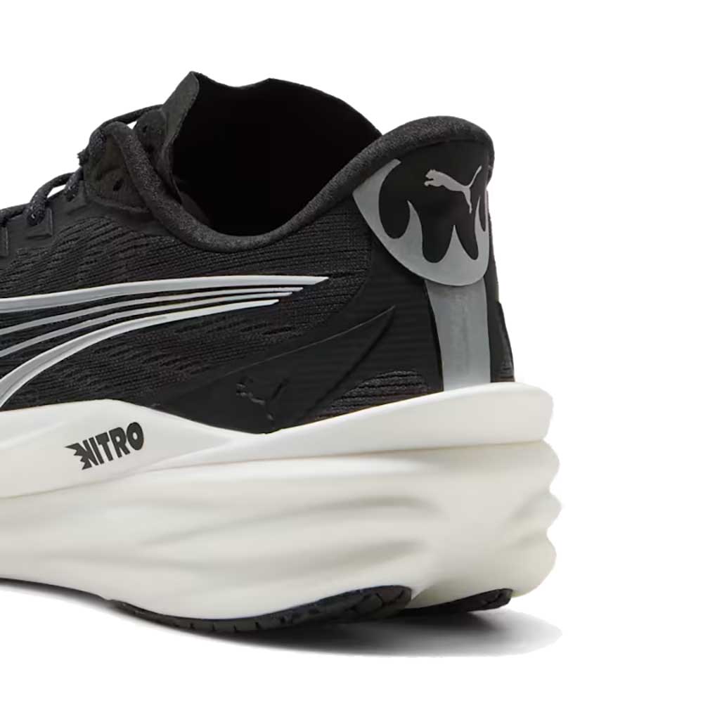 Men's Deviate NITRO 4 Running Shoe - Puma Black/Puma White/Puma Silver - Regular (D)