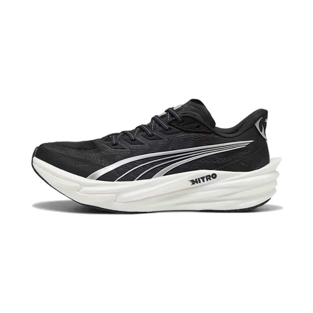 Men's Deviate NITRO 4 Running Shoe - Puma Black/Puma White/Puma Silver - Regular (D)