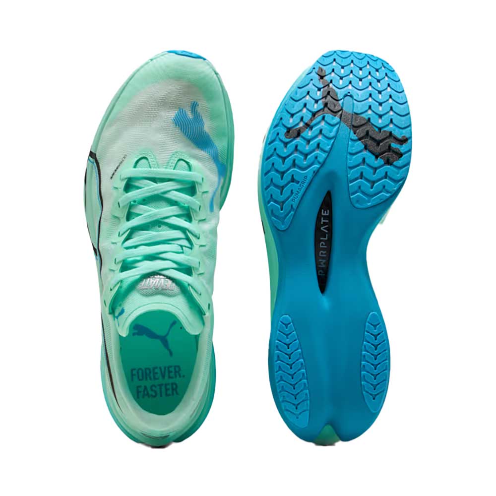 Men's Deviate Nitro Elite 3 Running Shoe - Mint Melt/Speed Blue - Regular (D)