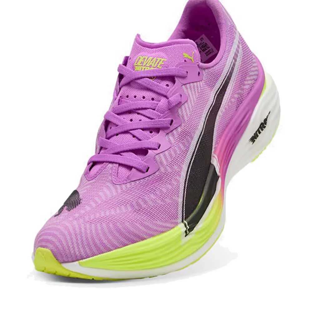 Men's Deviate Nitro Elite 3 Running Shoe - Pure Magenta/Yellow Alert - Regular (D)