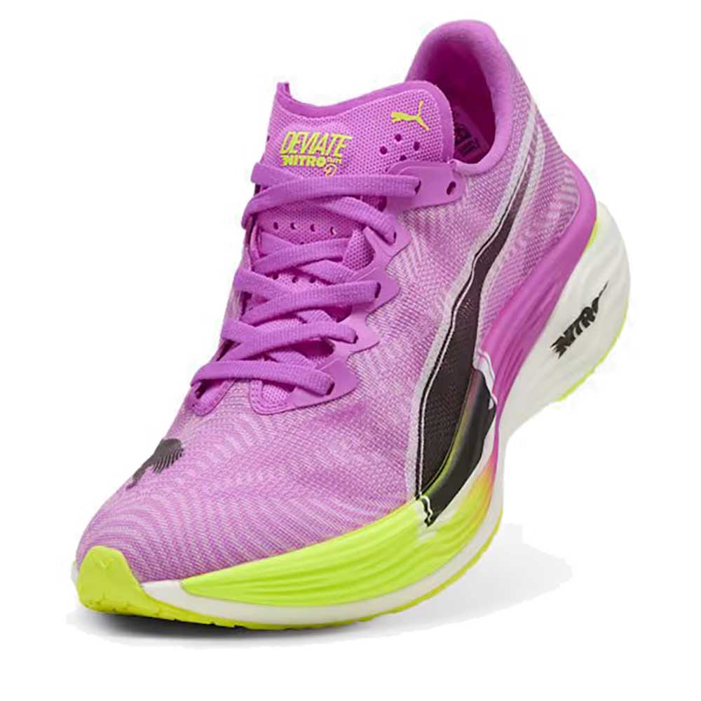 Women's Deviate Nitro Elite 3 Running Shoe - Pure Magenta/Yellow Alert - Regular (B)