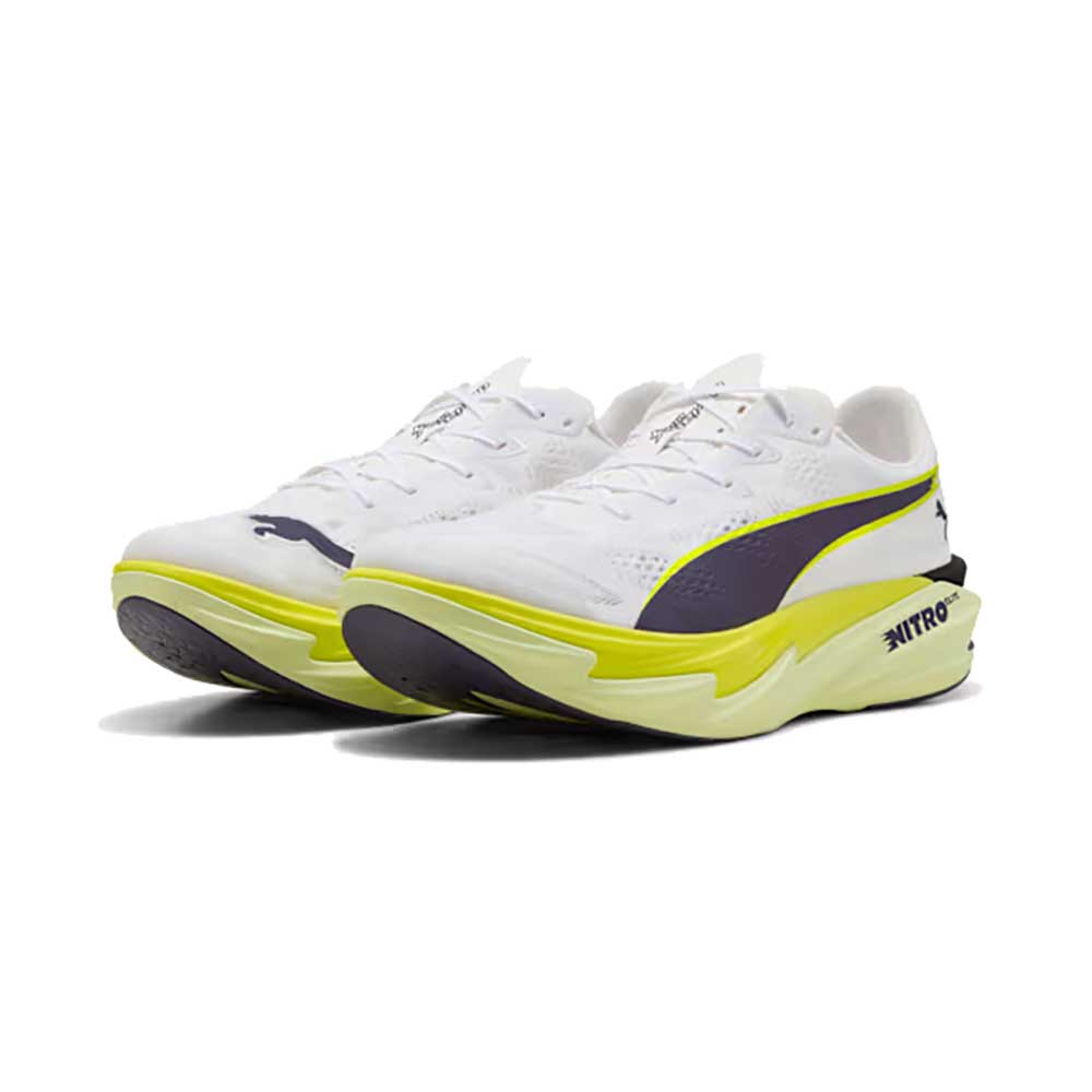 Men's Deviate NITRO Elite 4  - PUMA White/Apple Spritz/Lux Lime - Regular (D)