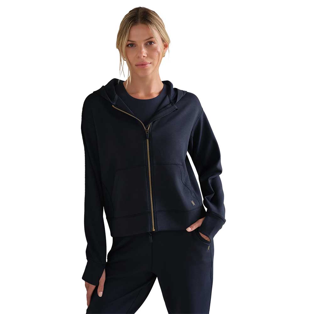 Women's DreamGlow Full Zip Hoodie - Navy Blue