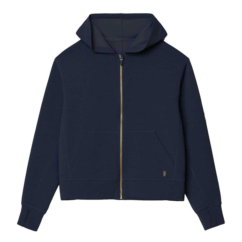 Women's DreamGlow Full Zip Hoodie - Navy Blue