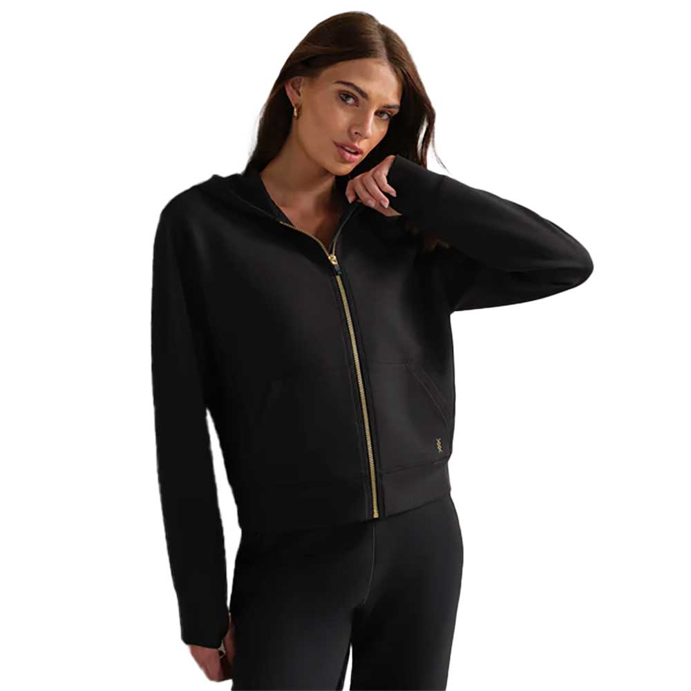 Women's DreamGlow Full Zip Hoodie - Pure Black Heather