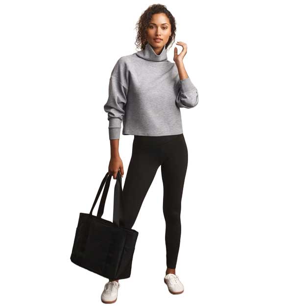 Women's DreamGlow Mock Neck - Heather Gray
