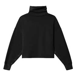 Women's DreamGlow Mock Neck - Pure Black Heather