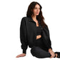 Women's Dreamglow Snap Cardigan - Pure Black