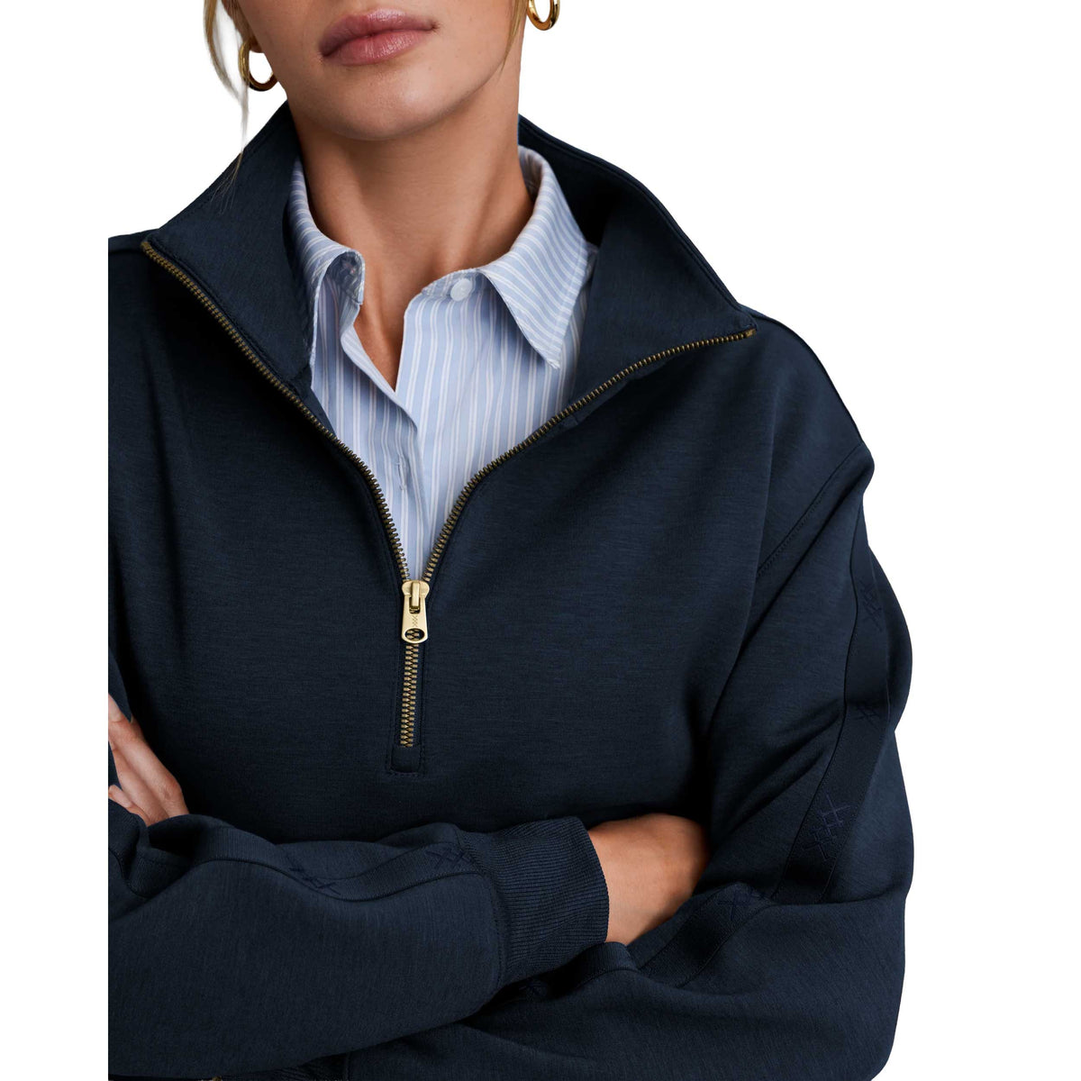 Women's DreamGlow Track 1/2 Zip - Navy Blue