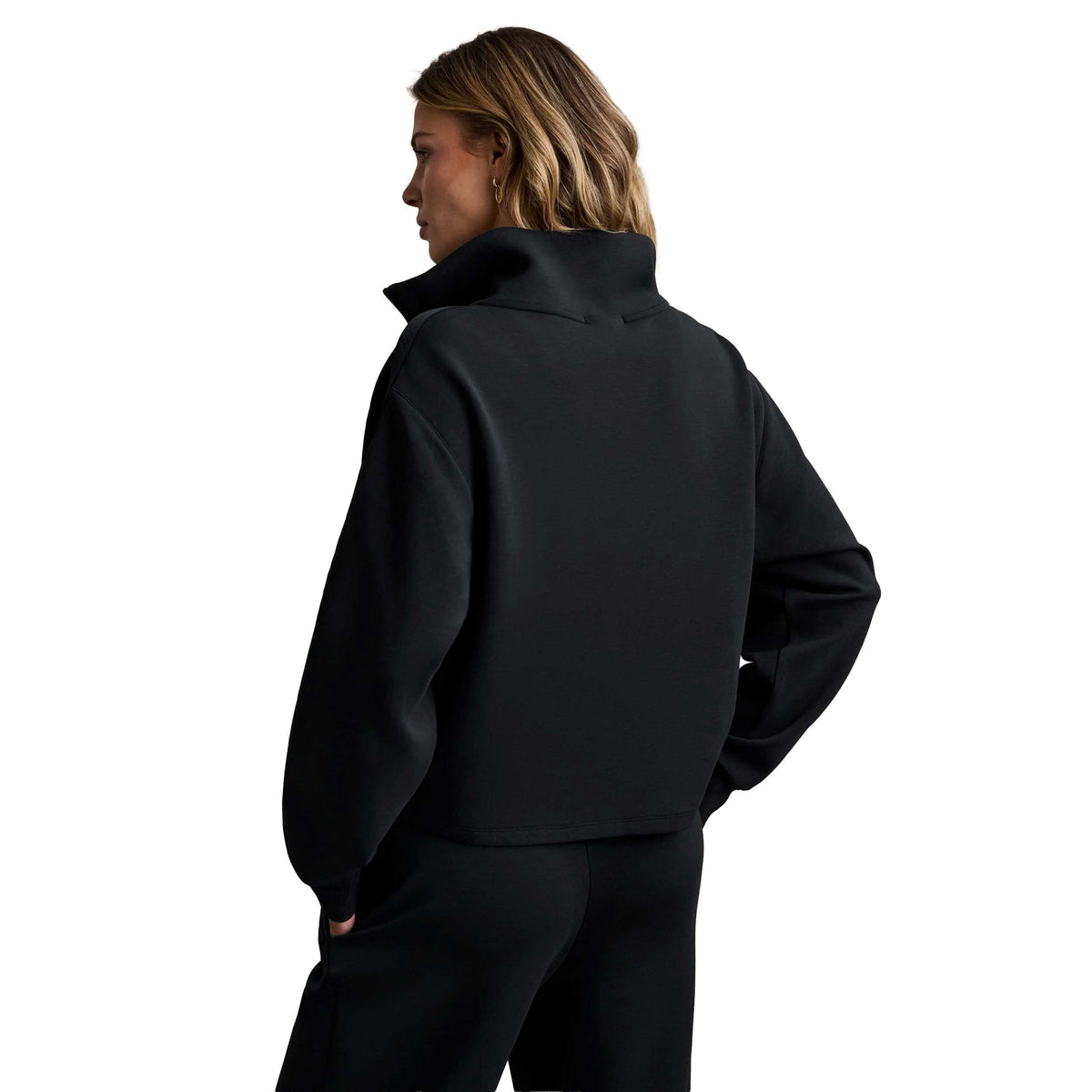 Women's DreamGlow Track 1/2 Zip - Pure Black Heather