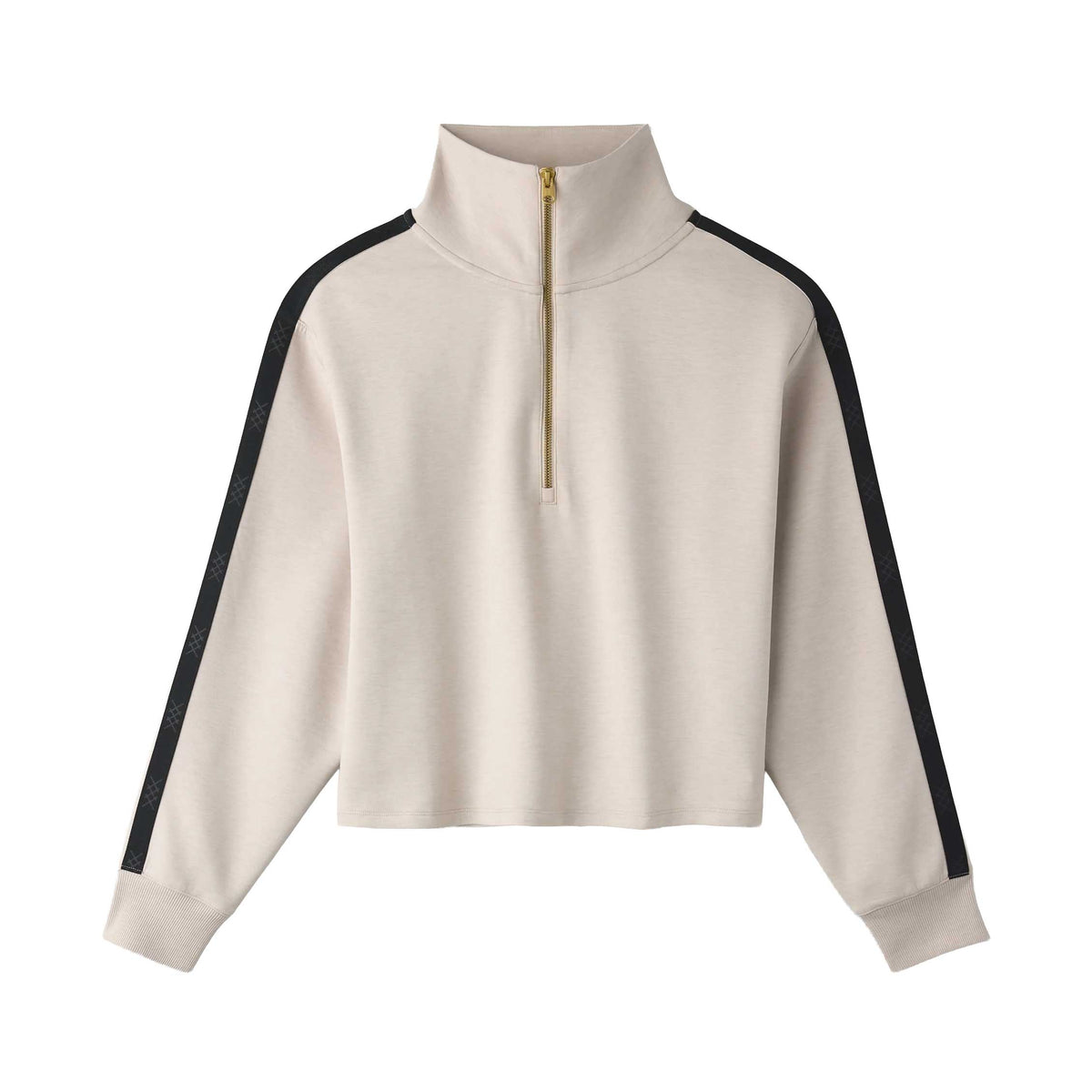 Women's DreamGlow Track 1/2 Zip - Sand/Pure Black