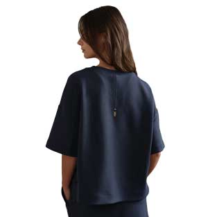 Women's DreamGlow Relaxed Tee - Navy Blue