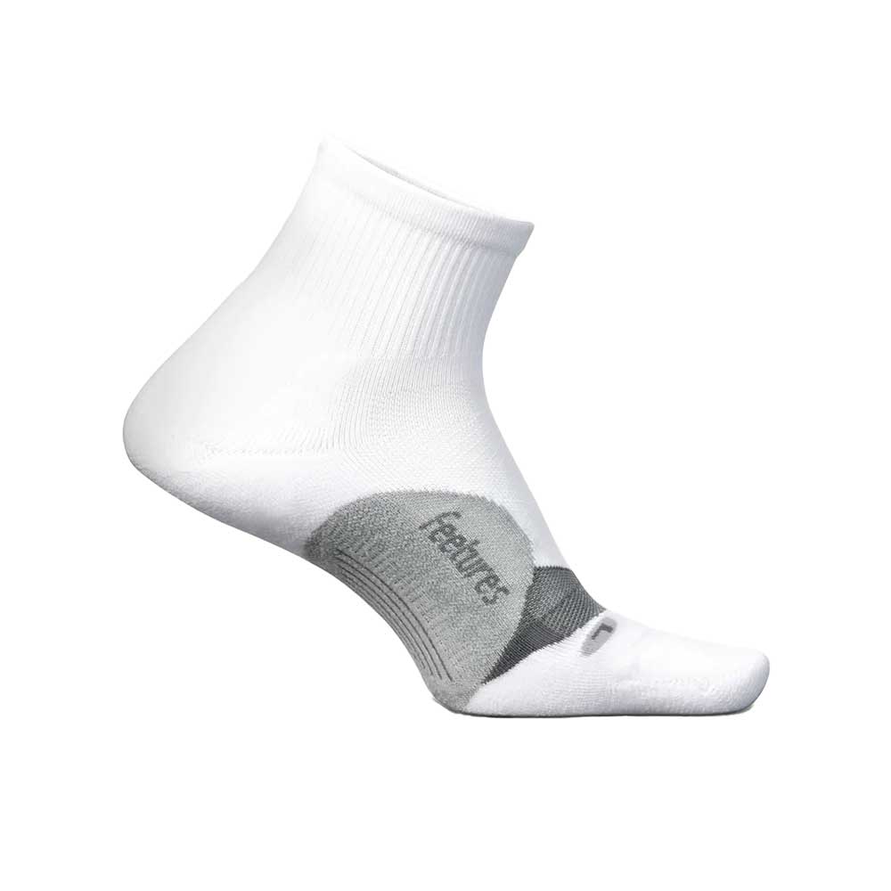 Elite Light Cushion Quarter Sock - White
