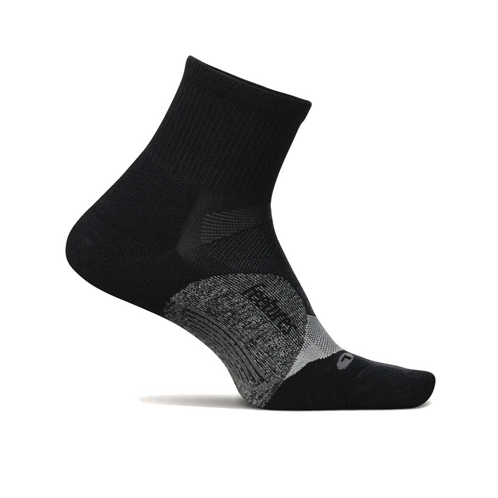 Elite Light Cushion Quarter Sock - Black