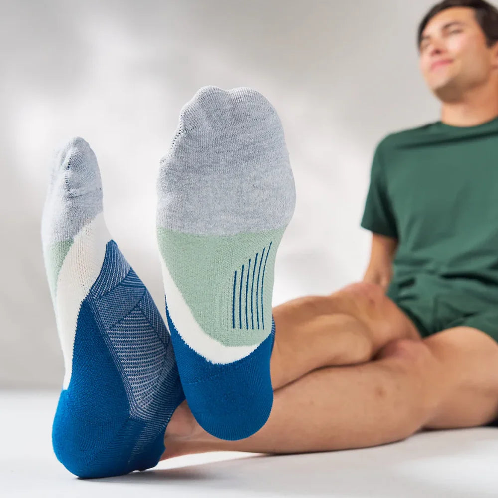 Elite Light Cushion No Show Tab Sock - Midnight Woods