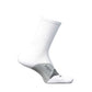 Elite Light Cushion Mini Crew Sock - White S24