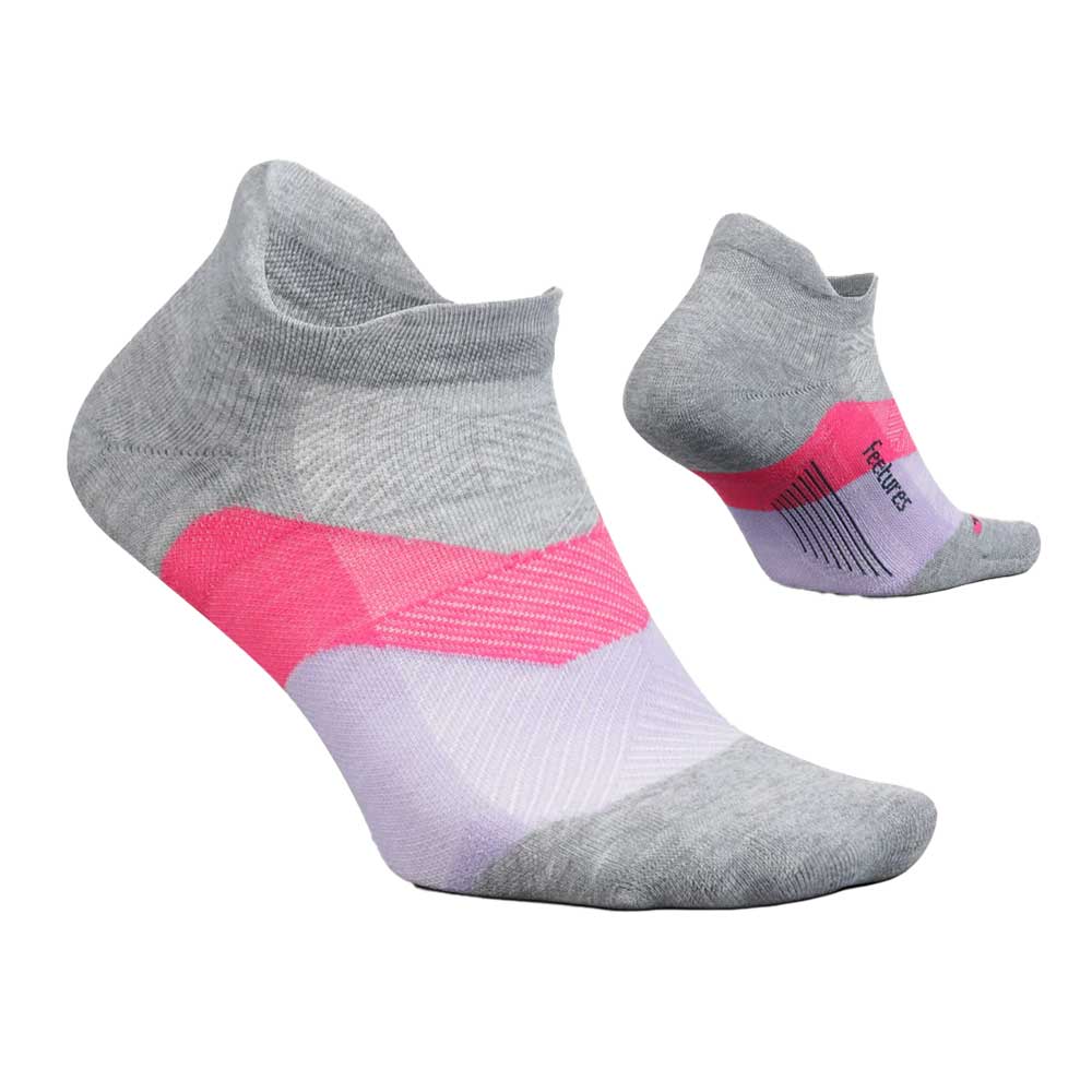 Unisex Elite Max Cushion No Show Tab Socks - Gradual Grey