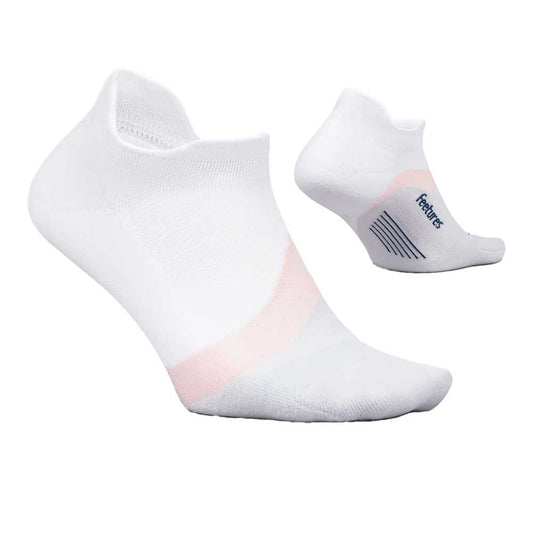 Elite Light Cushion No Show Tab - White Rose