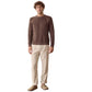 Men's Garment Dye Roll Neck Sweater - Java