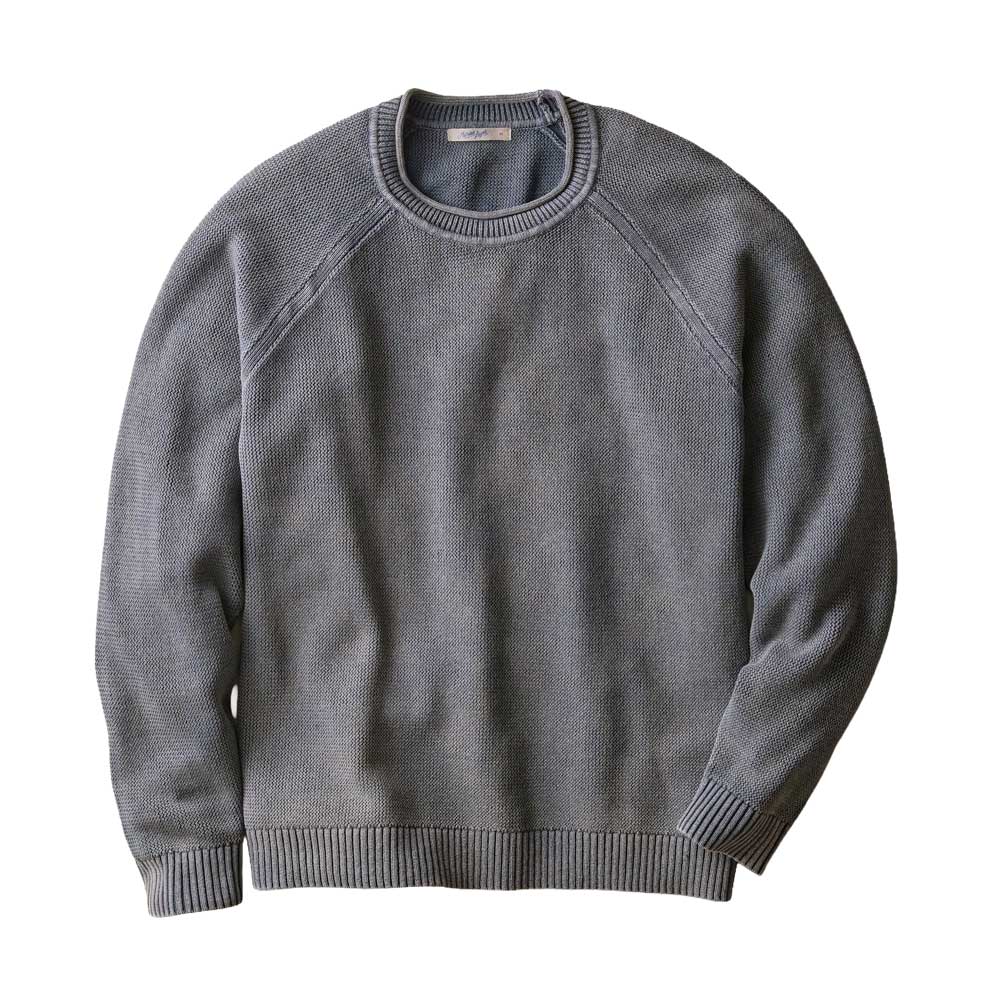 Men's Garment Dye Roll Neck Sweater - Mood Indigo