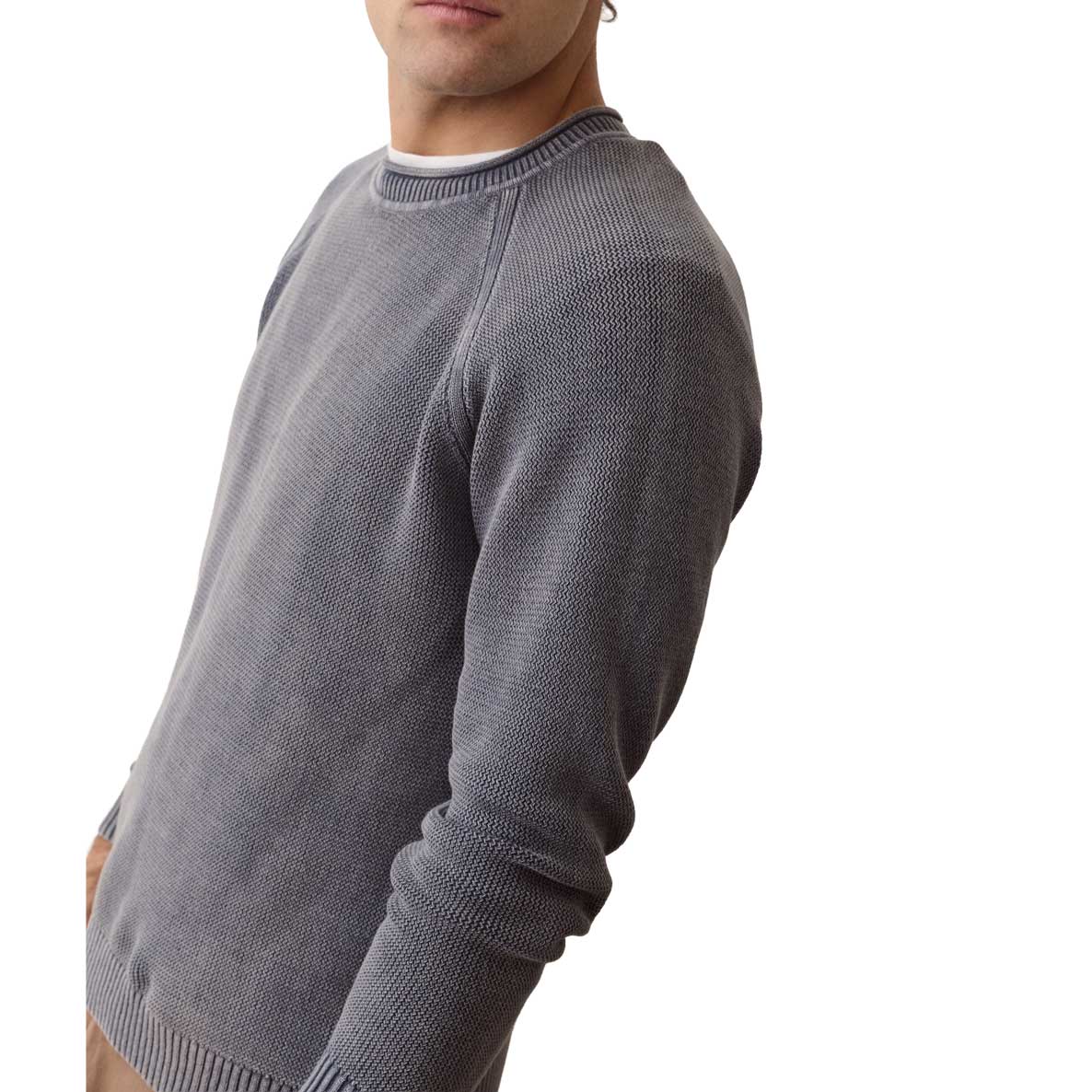Men's Garment Dye Roll Neck Sweater - Mood Indigo