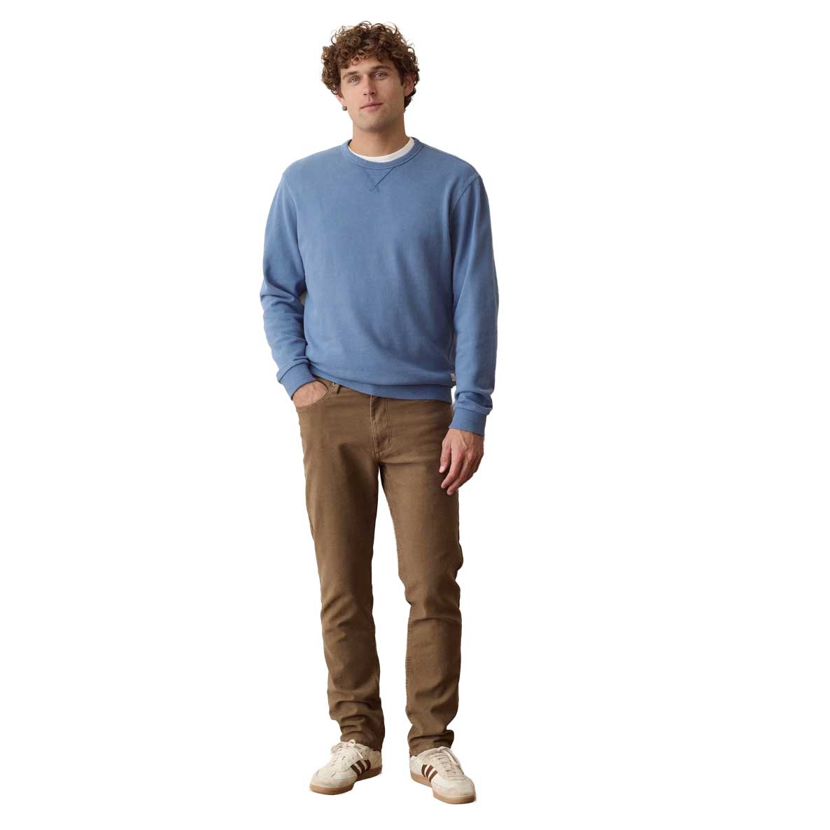 Men's Relaxed Cloud 9 Terry Crewneck - Copen Blue