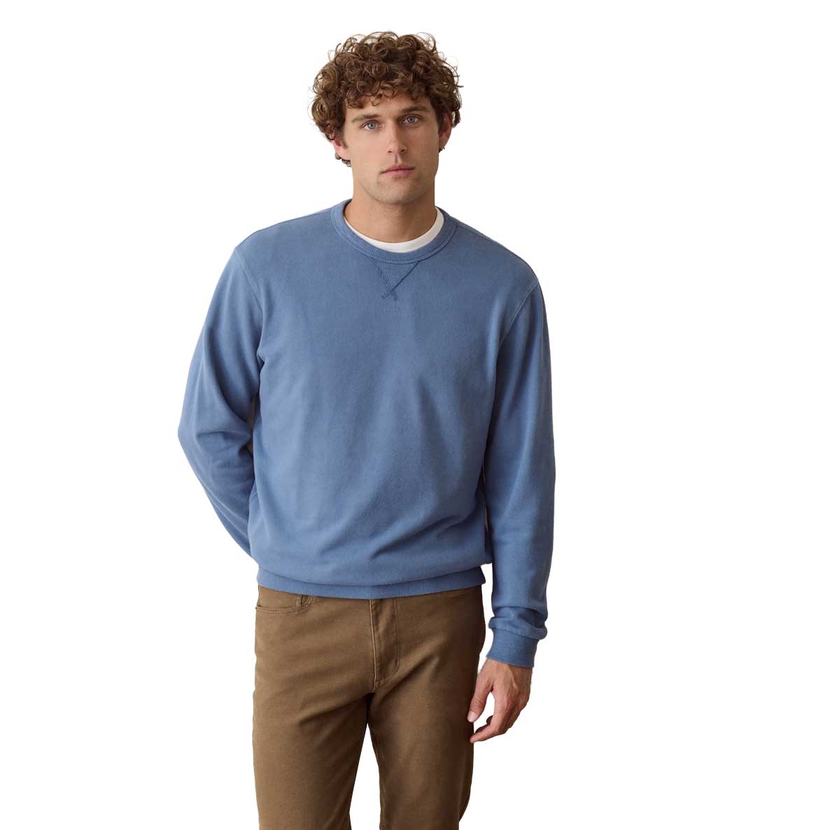 Men's Relaxed Cloud 9 Terry Crewneck - Copen Blue