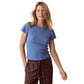 Women's Lexi Rib Crew Tee - Dutch Blue