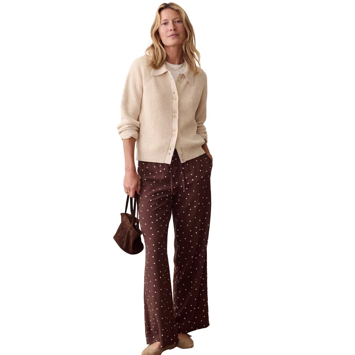 Women's Parker Collared Cardigan - Oatmeal