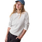 Women's Reversible Raglan - Heather Grey Stripe