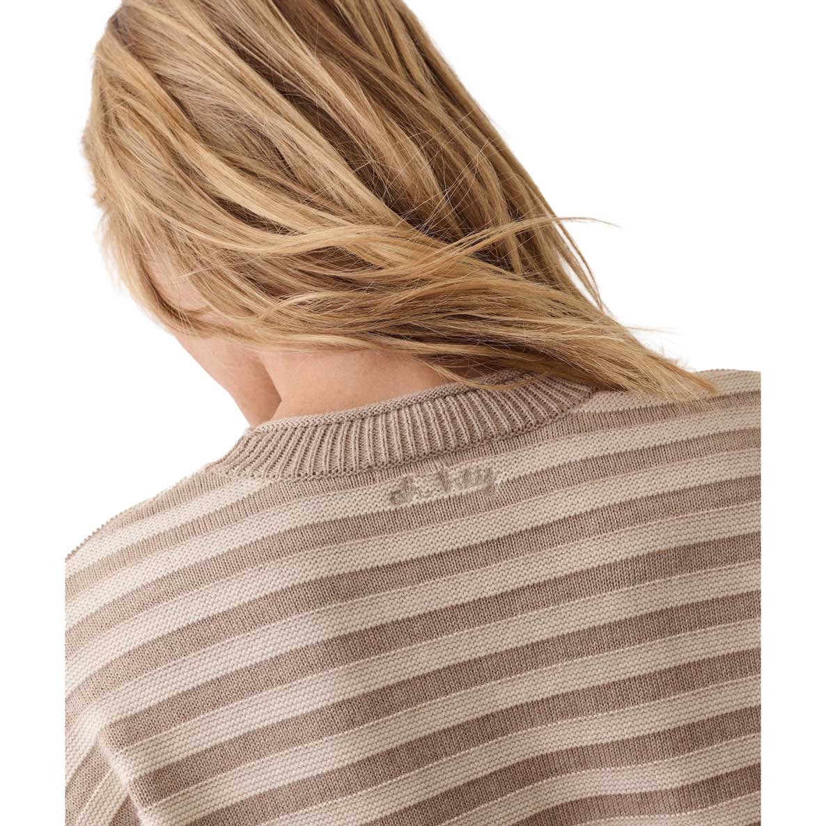 Women's Suki Textured Stripe - Oatmeal Stripe
