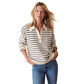 Women's Valerie Polo Sweater - Cream/Twilight Stripe