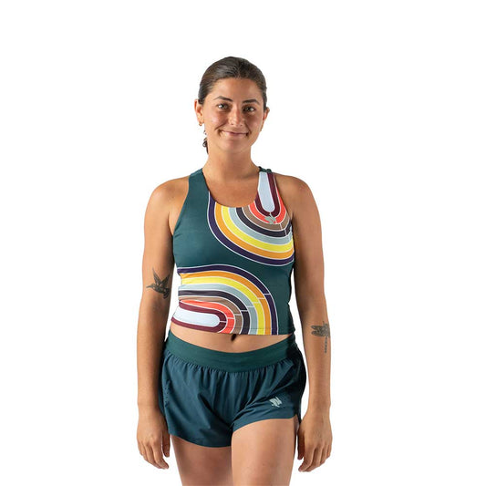 Women's Crusher Pocket Crop - Dark Sea Track