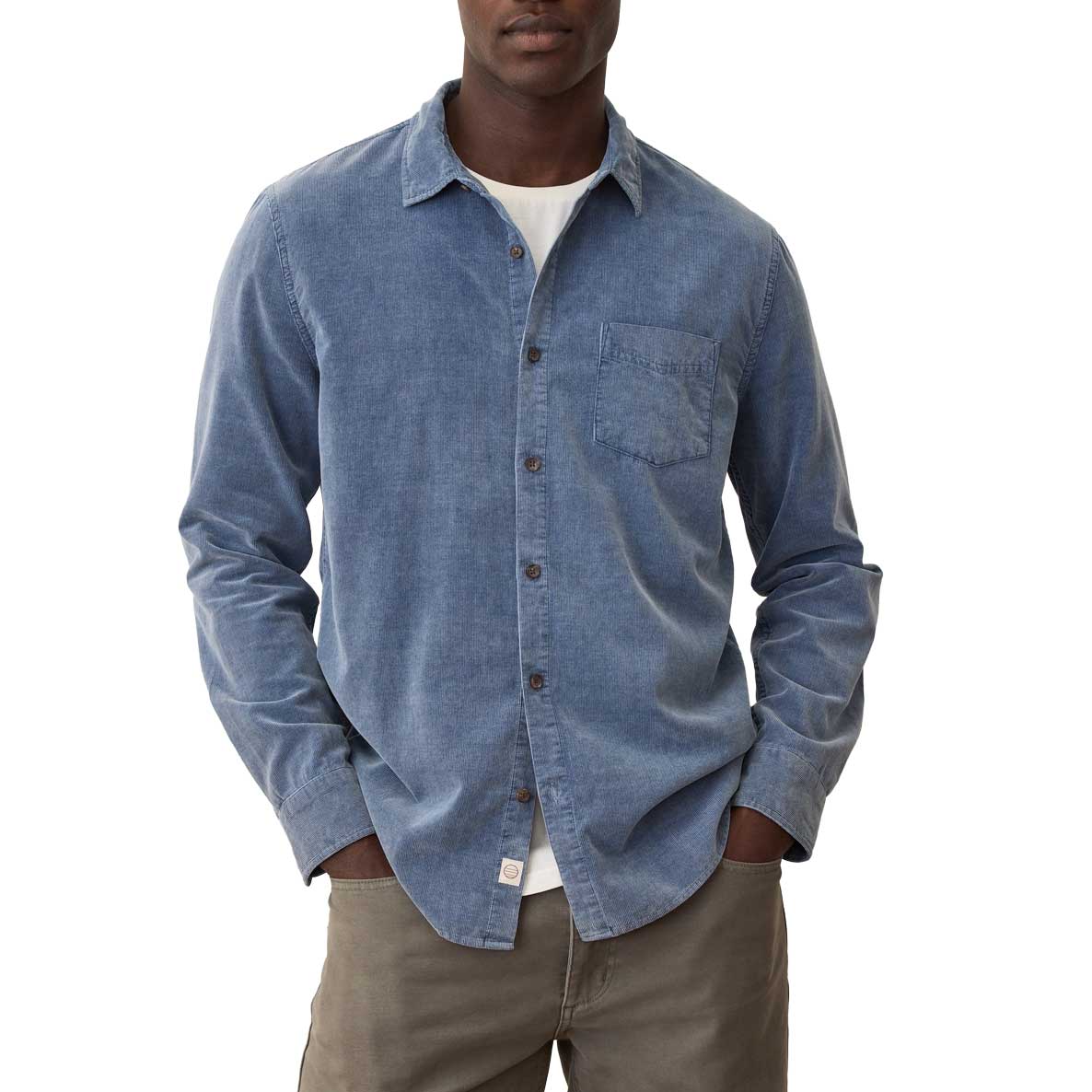 Men's Lightweight Corduroy Shirt - Indigo