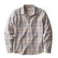 Men's Pacifica Stretch Twill Overshirt - Grey Plaid
