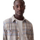 Men's Pacifica Stretch Twill Overshirt - Grey Plaid