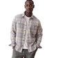 Men's Pacifica Stretch Twill Overshirt - Grey Plaid