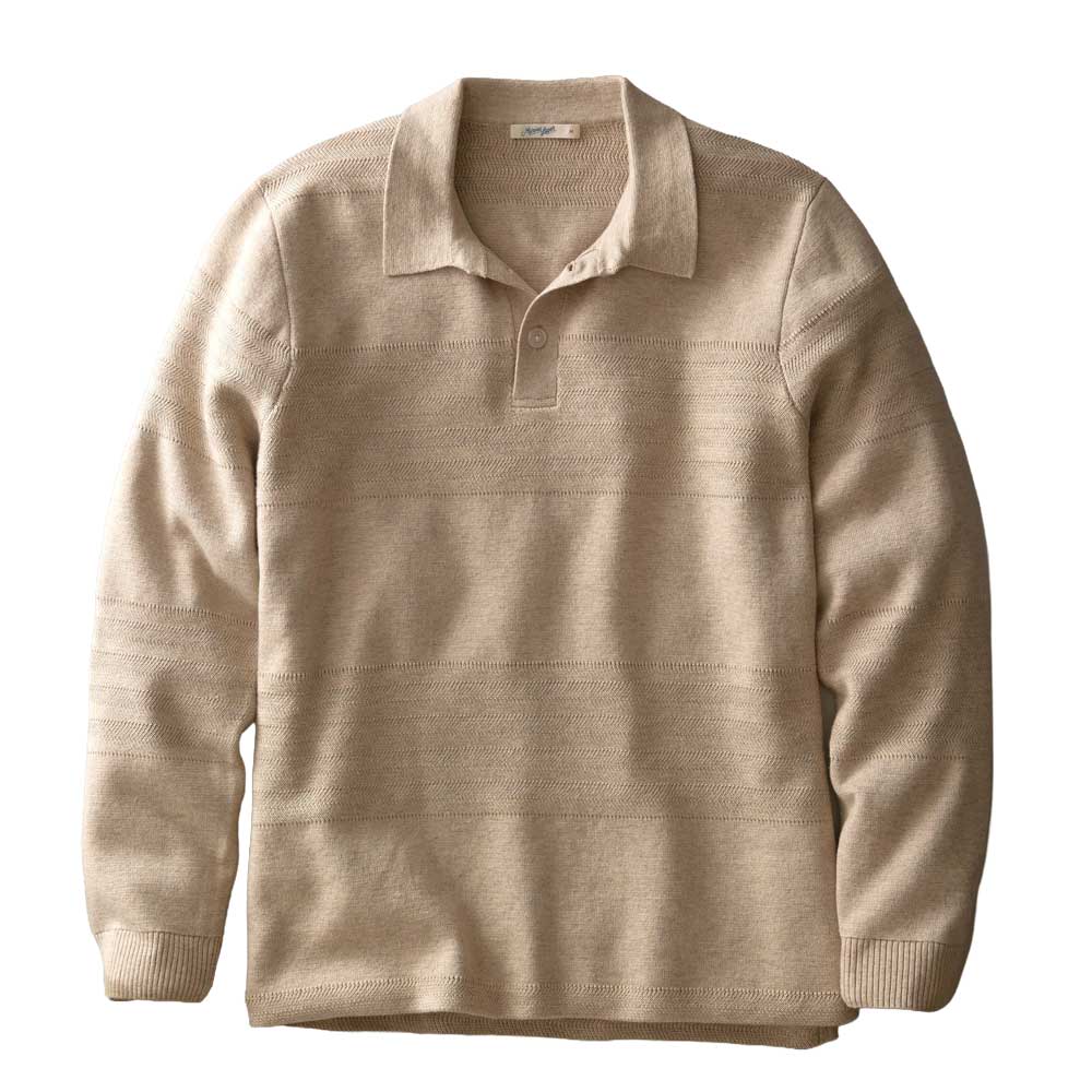 Men's Rugby Sweater Polo - Driftwood