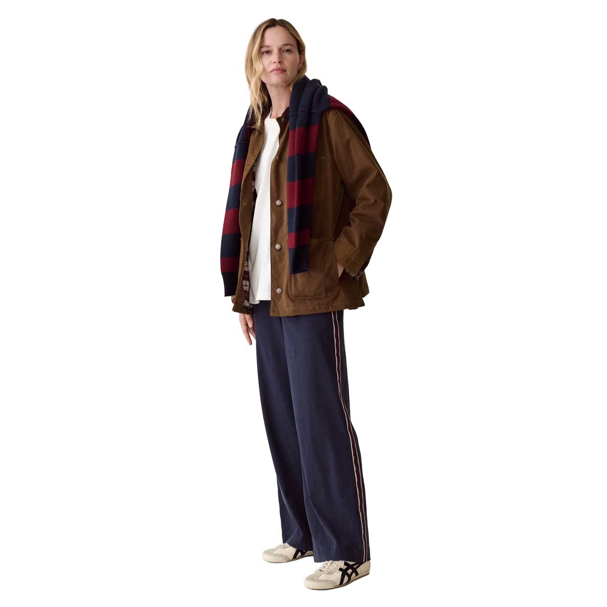 Women's Allison Side Stripe Pant - Navy