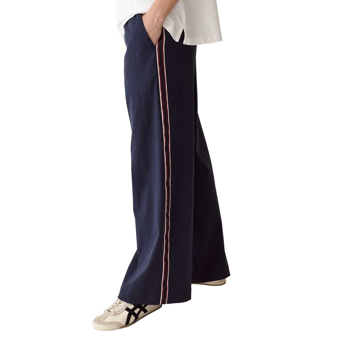 Women's Allison Side Stripe Pant - Navy